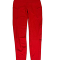 Ododos Women's Red Pocket Side Athletic Leggings - S