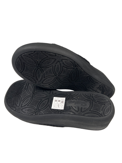 Skechers Women's Black Martha Stewart Pier Wedge Rhinestone Slide On Sandals - 8 image 8