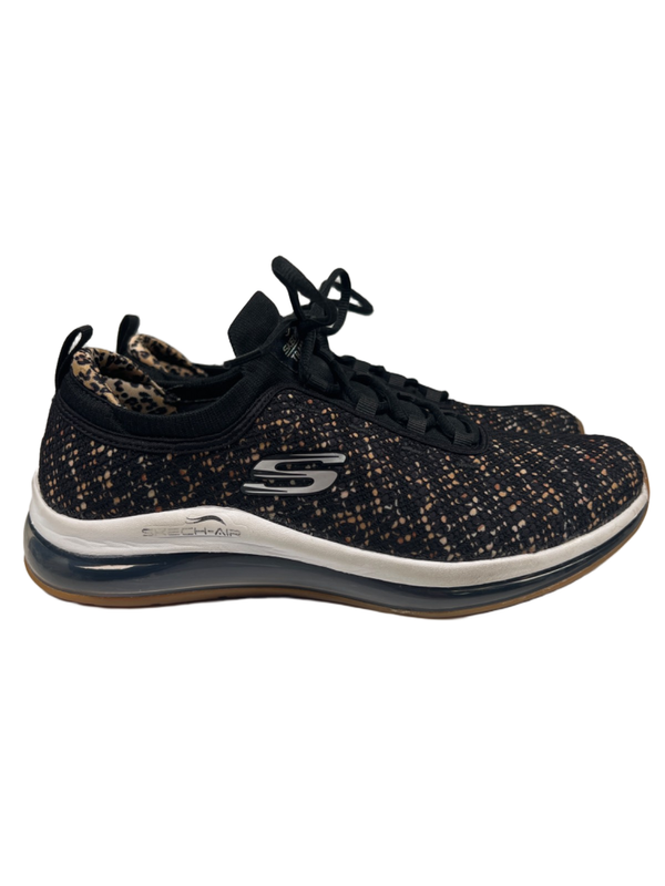 Skechers Women's Black/Brown Air Element 2.0 Lace Up Training Sneakers - 9