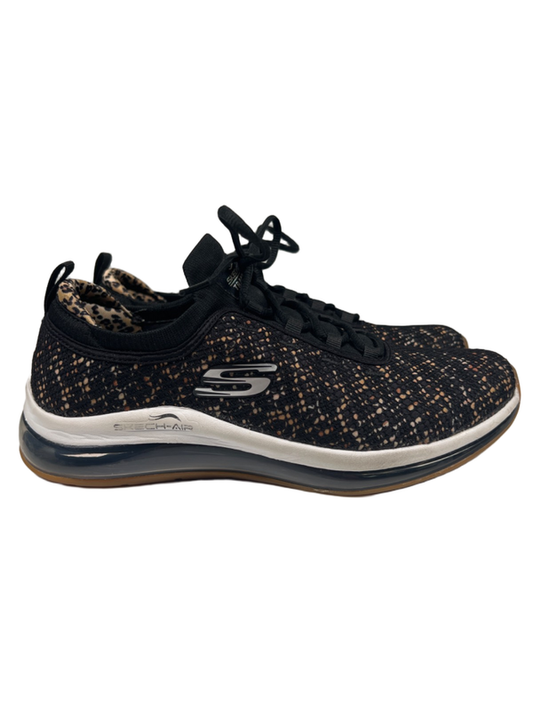 Skechers Women's Black/Brown Air Element 2.0 Lace Up Training Sneakers - 9