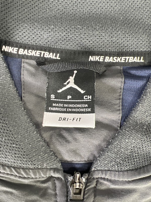 Nike Basketball Men’s Gray U of M Michigan Full Zip Windbreaker Jacket - S image 3