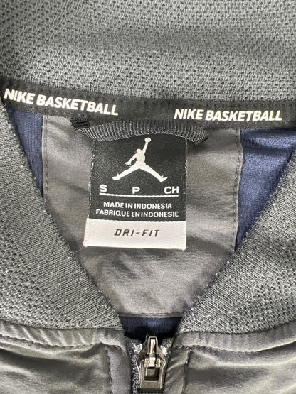 Nike Basketball Men’s Gray U of M Michigan Full Zip Windbreaker Jacket - S image 3