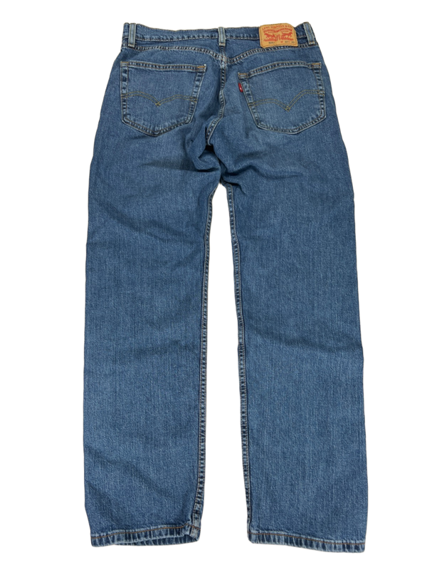 Levi's Men's Medium Wash 505 Regular Fit Denim Jeans - 33x30 image 2
