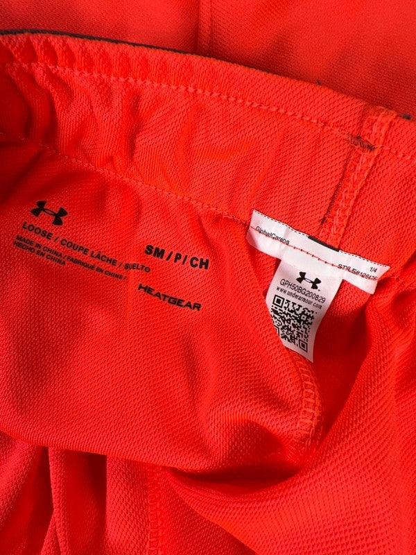 Under Armour Women's Gray/Orange Play Up Loose Unlined Athletic Shorts - S image 3