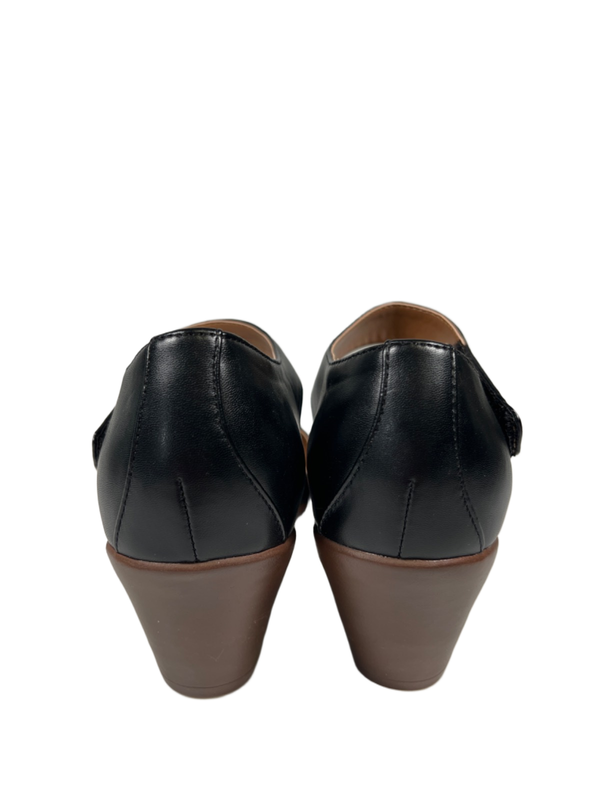 Easy Spirit Women's Black Closed Toe Mary Jane Block Heels - 9 image 4
