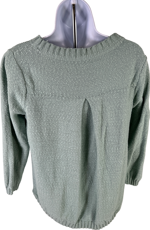 J. Jill Women’s Mint Green 3/4 Sleeve Textured Knit Sweater - S image 2