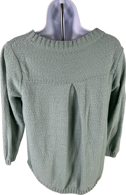 J. Jill Women’s Mint Green 3/4 Sleeve Textured Knit Sweater - S image 2