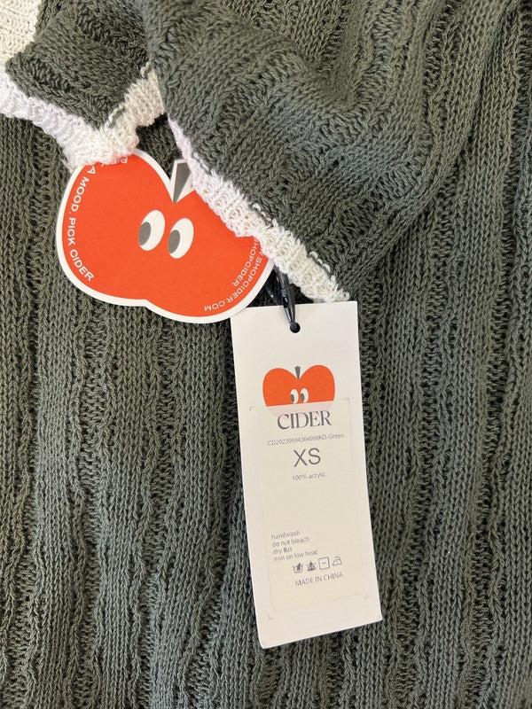 NEW Cider Women’s Dark Green Knit Sleeveless Sweater Dress - XS image 3