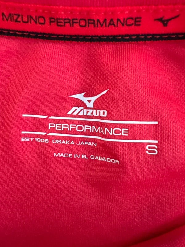 Mizuno Men's Red Performance Crewneck Athletic Short Sleeve Shirt - S image 3