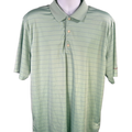 Greg Norman Men's Green/Blue ML75 Striped Polo Short Sleeve Shirt - XL