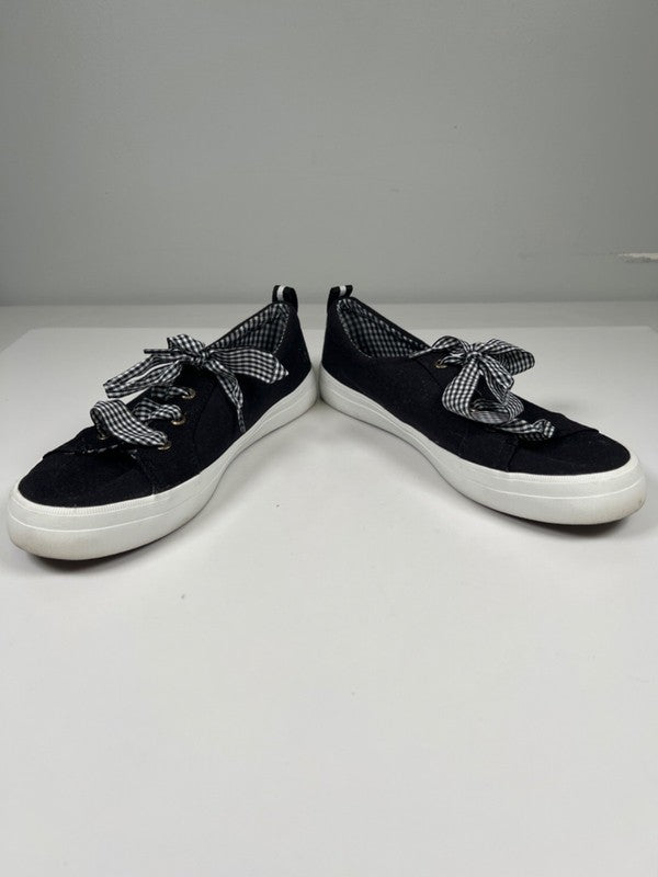 Sperry Women's Black/White Gingham Crest Vibe Top-Sider Lace Up Sneakers - 8.5 image 6