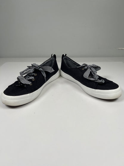 Sperry Women's Black/White Gingham Crest Vibe Top-Sider Lace Up Sneakers - 8.5 image 6