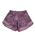 Lululemon Women's Purple/Pink Camoflauge Hotty Hot Lined Athletic Shorts - 6