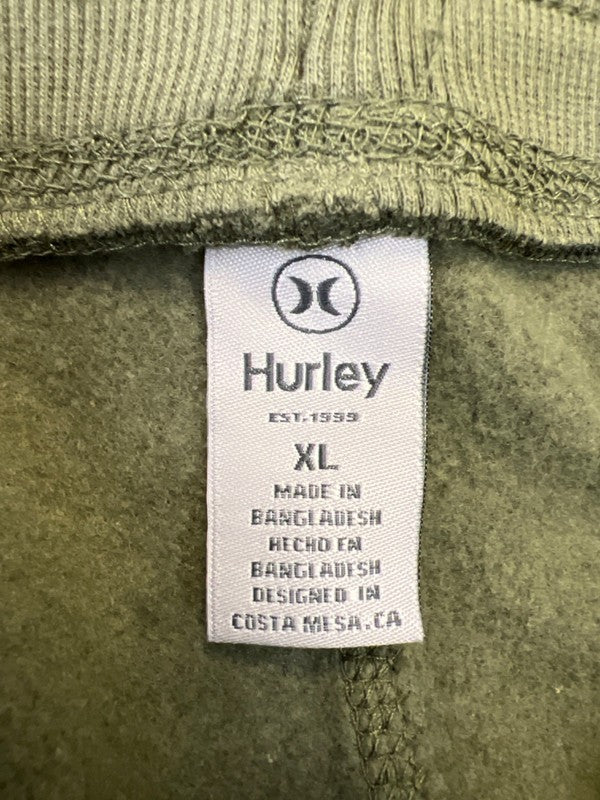 Hurley Men's Green Fleece Jogger Sweatpants - XL image 3