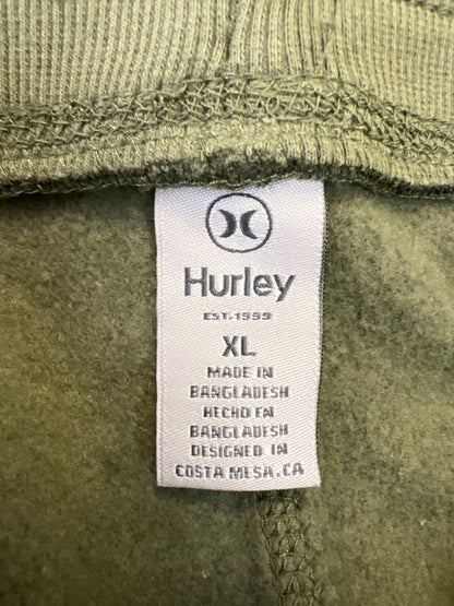 Hurley Men's Green Fleece Jogger Sweatpants - XL image 3