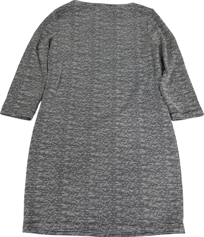 Tahari Women’s Black/White Pocket Front 3/4 Sleeve Shift Dress - S image 2