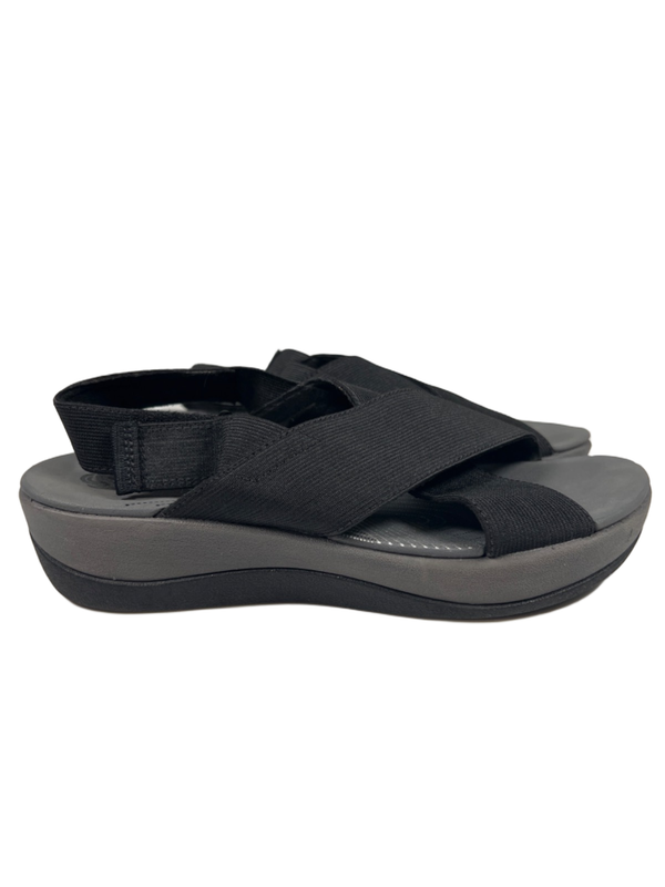 Clarks Cloudsteppers Women's Black Slingback Open Toe Sandals - 7.5