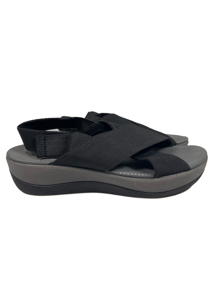 Clarks Cloudsteppers Women's Black Slingback Open Toe Sandals - 7.5