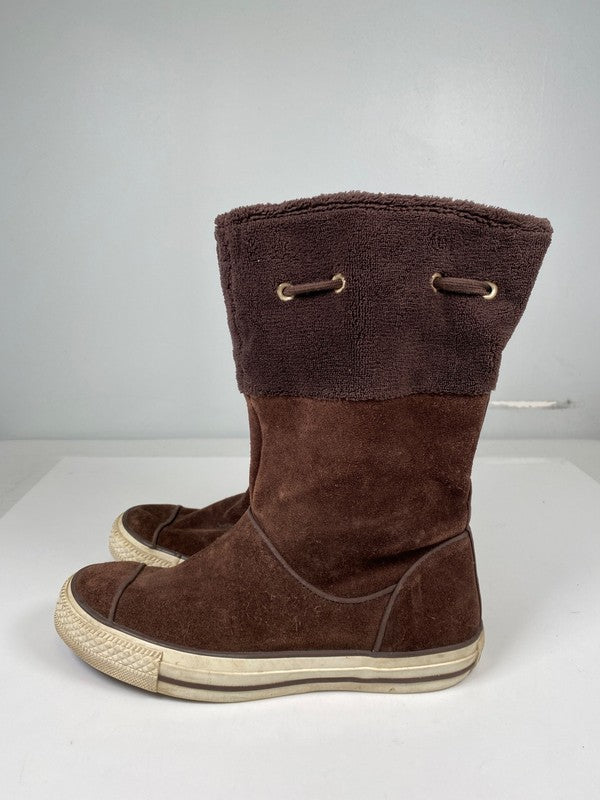 Converse Chuck Taylor Women’s Brown Suede Lace Up Boots - 7.5 image 4