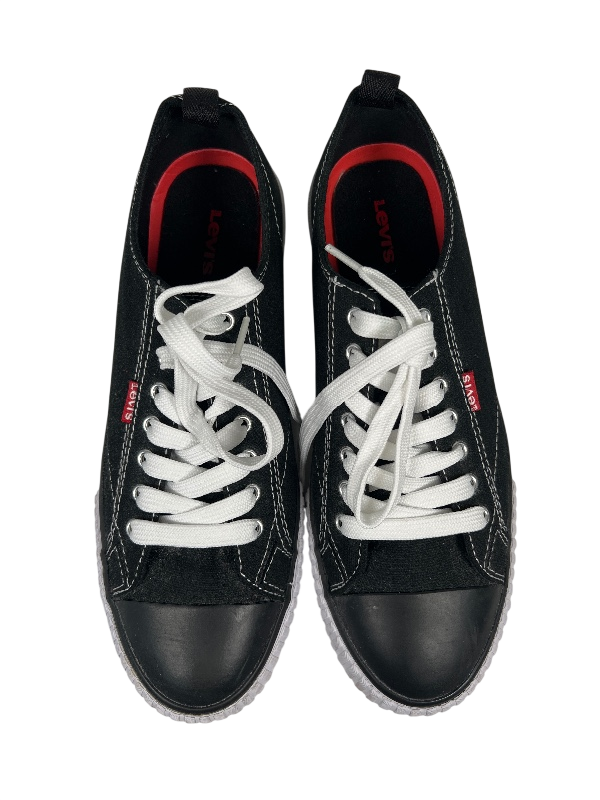 Levi's Men's Black Canvas Lace Up Sneakers - 9 image 3