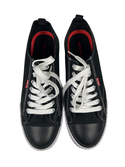 Levi's Men's Black Canvas Lace Up Sneakers - 9 image 3