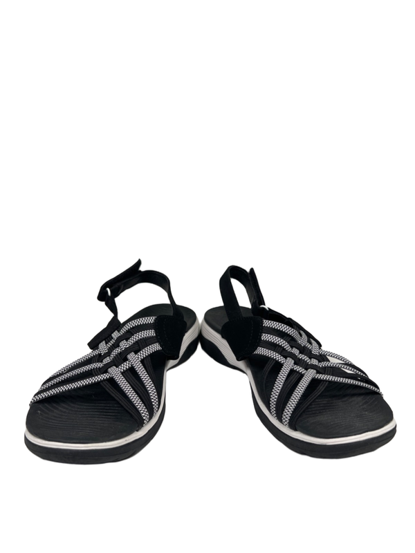 Skechers Women's Black Arch Fit Reggae Sport Slingback Open Toe Sandals - 8 image 6
