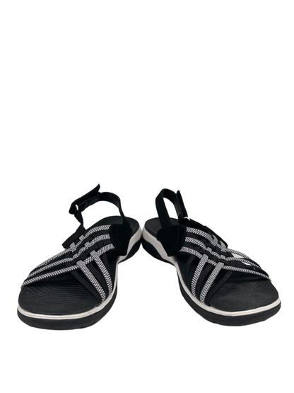 Skechers Women's Black Arch Fit Reggae Sport Slingback Open Toe Sandals - 8 image 6