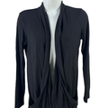 J.Jill Wearever Collection Women's Black Long Sleeve Open Cardigan Sweater - XSP