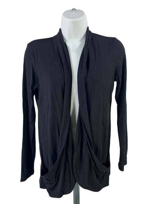 J.Jill Wearever Collection Women's Black Long Sleeve Open Cardigan Sweater - XSP