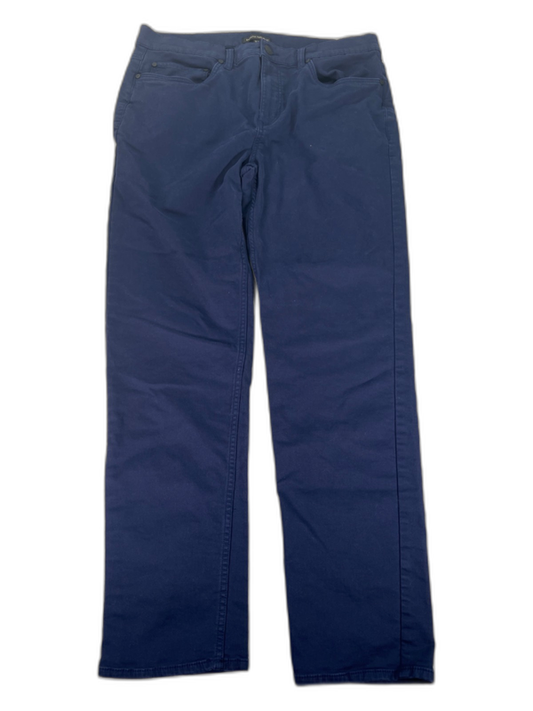Banana Republic Men's Blue Slim Fit Travel Pants - 34x32