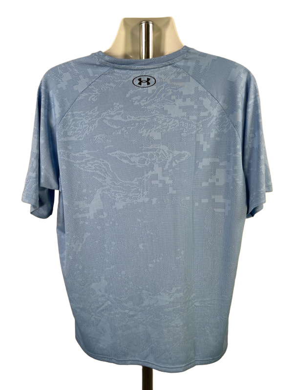 Under Armour Men's Blue Tech Vent Velocity Jaquard Short Sleeve Shirt - XL image 2