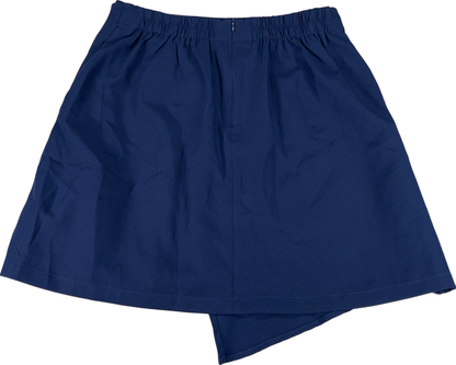 Grace Karin Women’s Blue Zip Up Stretch Faux Wrap Skirt - M image 2