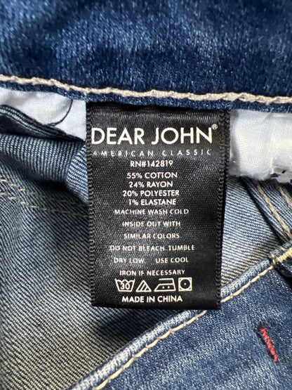 Dear John Women's Medium Wash Distressed Joy Rich Comfort Skinny Jeans - 27 image 4