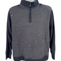 Ted Baker Men's Blue 1/4 Zip Long Sleeve Pullover Sweater - L