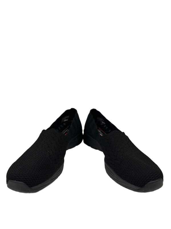 Skechers Women's Black Classic Fit Seager Stat Knit Slip On Shoes - 10 image 6