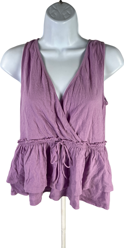 NEW J.Crew Women’s Purple Sleeveless Wrap Tank Top - XS