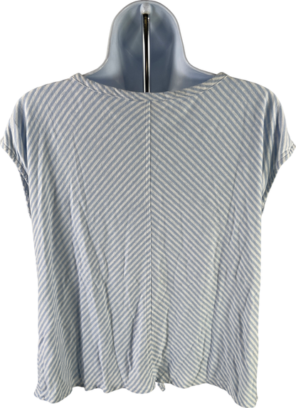 J. Jill Women’s Blue Striped Tie Front Shirt - Petite M image 2