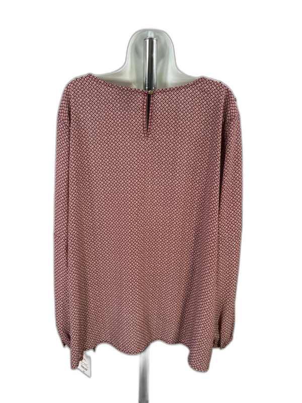 Liz Claiborne Career Women's Red Long Sleeve Woven Blouse - XXL image 2