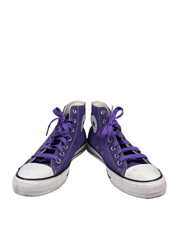 Converse Women's Purple Chuck Taylor All Star High Top Lace Up Sneakers - 8 image 6
