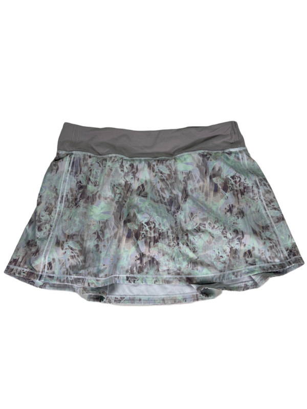 Lululemon Women's Purple Plisse Blossom Pace Rival Lined Mid Rise Skirt - 8