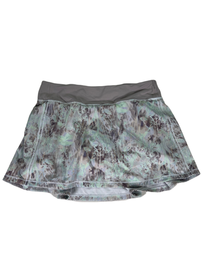 Lululemon Women's Purple Plisse Blossom Pace Rival Lined Mid Rise Skirt - 8