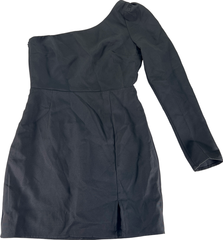 Lulu’s Women’s Black One Sleeve/Arm Little Black Dress - S