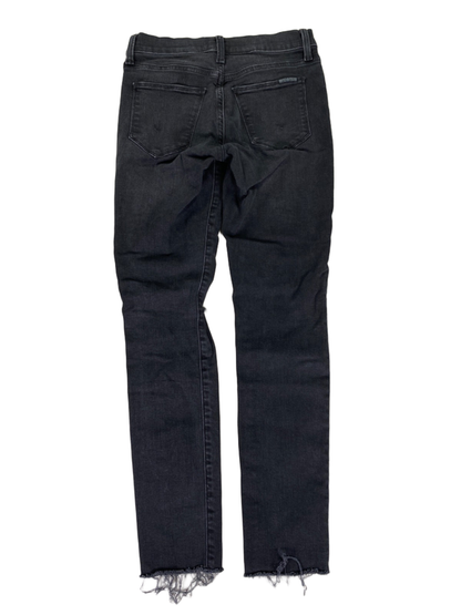 Hudson Women's Black Natalie Distressed Skinny Ankle Mid Rise Jeans - 25 image 2