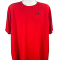 Under Armour Men's Red Short Sleeve Loose Fit HeatGear Athletic Shirt - 2XL