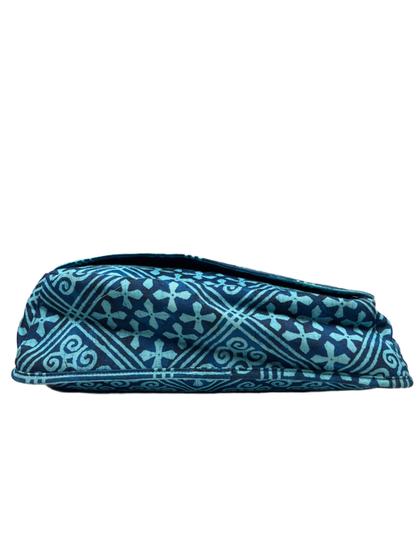 Vera Bradley Women's Blue Cuban Tiles Laptop Messenger Bag image 5