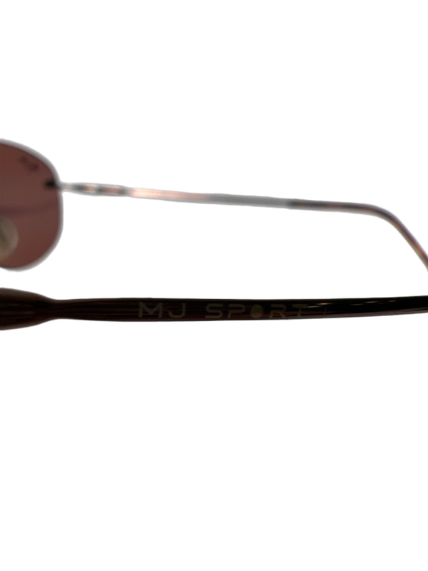 Maui Jim Unisex Brown MJ Sport Rimless Polarized Sunglasses image 7