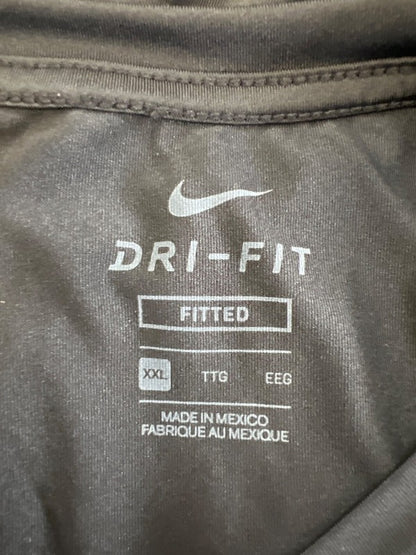 Nike Men's Black Dri-Fit Fitted Long Sleeve Athletic Shirt - XXL image 3
