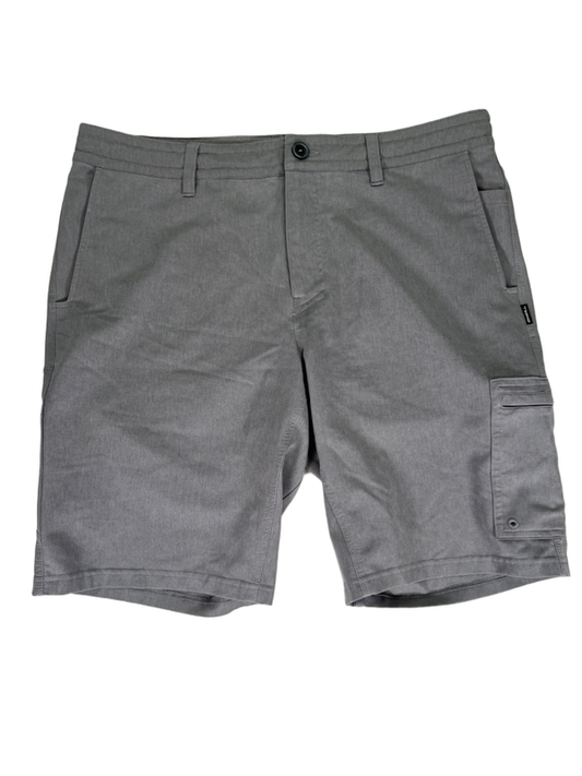 O'Neill Men's Gray Hybrid Side Pocket Shorts - 34