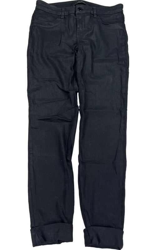 J Brand Women’s Black Shimmer Cuffed Ankle Skinny Jeans - 26 image 2
