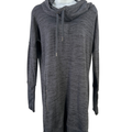 Athleta Women's Gray Heather Sport It Cowl Neck Long Sleeve Sweater Dress - S